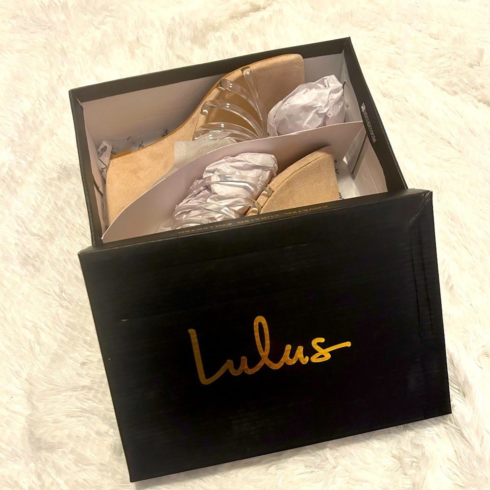 Lulu’s Chax Wedge Sandals. Size 7.5. Brand New!